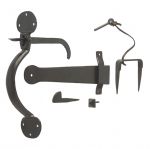 Matt Black Wrought Iron Suffolk / Thumb Latch (VFB31)